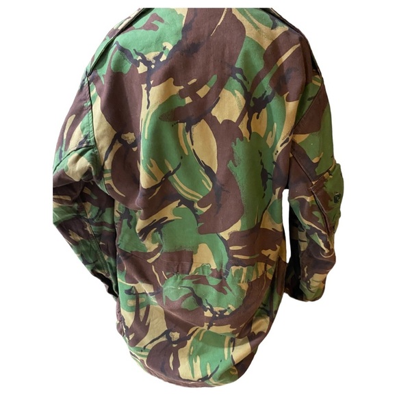 VINTAGE SMOCK COMBAT DPM NATO COLD WEATHER BUTTON FRONT W/ZIPPER DRAWSTRING - Picture 12 of 12